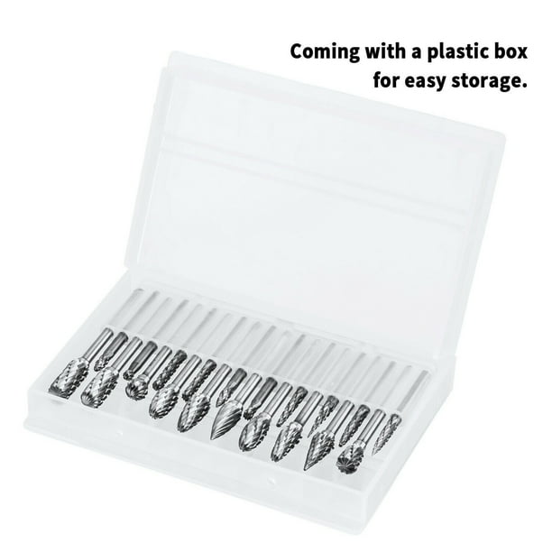 rarun.p 20PCS Head Tungsten Carbide Steel Rotary Burr Die Grinder Bit Shank Carving Set rarun.p 20PCS Head Tungsten Carbide Steel Rotary Burr Die Grinder Bit Shank Carving Set